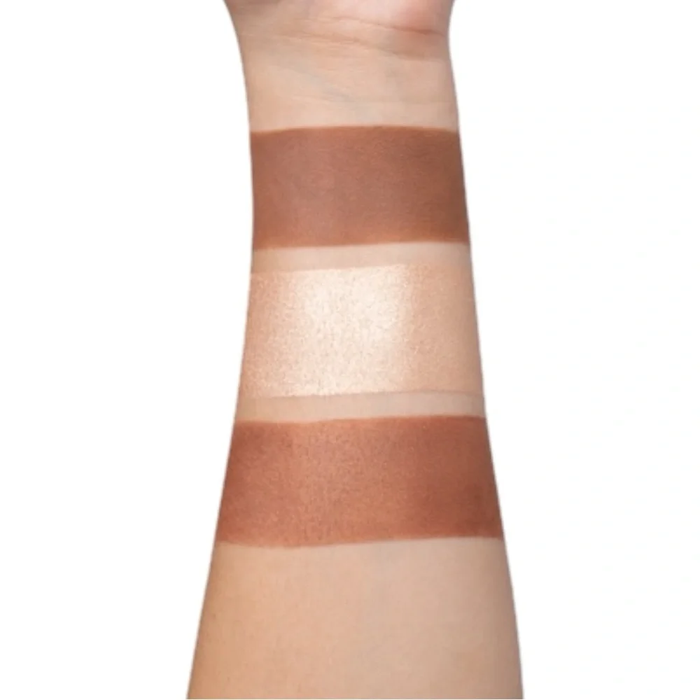 OFRA FACE IT Medium Midi Trio Makeup Palette Highlight, Bronze, Contour
